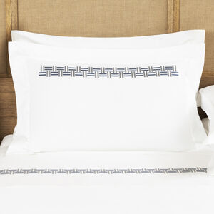 slide 1 Basket Weave Embroidery Sham