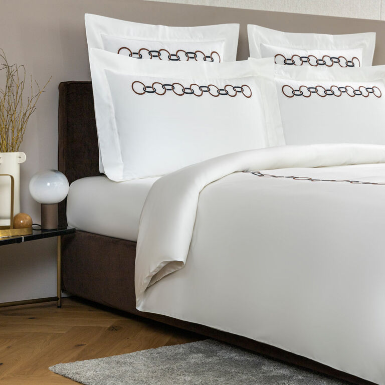 slide 2 Links Embroidered Duvet Cover