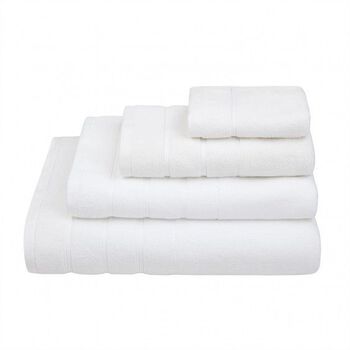 Lanes Border Bath Sheet White